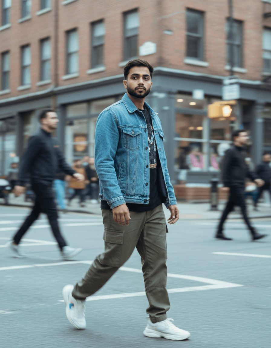 عکاسی خیابانی سینمایی مرد جوان شهری